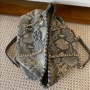 Tory Burch snakeskin bag